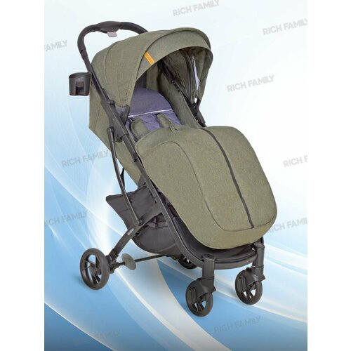 Коляска прогулочная складная с чехлом для ножек