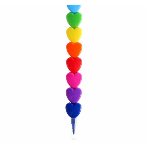 Восковой карандаш Сердечко, набор 8 цветов 8 цветов коробка детский восковой карандаш для рисования