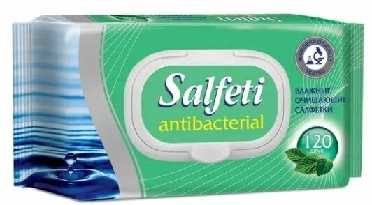 Salfeti antibac №120 влажные салфеткиантибактериальные с клапаном