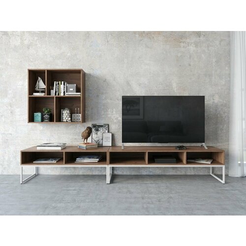 Стенка в гостиную Айсберг Лофт Белыйдуб крафт табак 22490₽