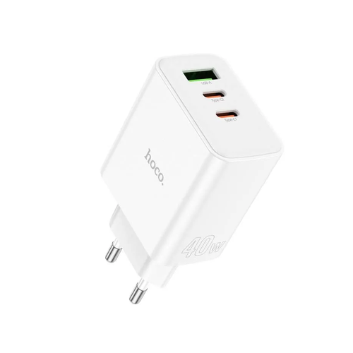 Быстрое зарядное устройство 1-USB 18W2 и 2 Type-C 40W, PD C126A белый