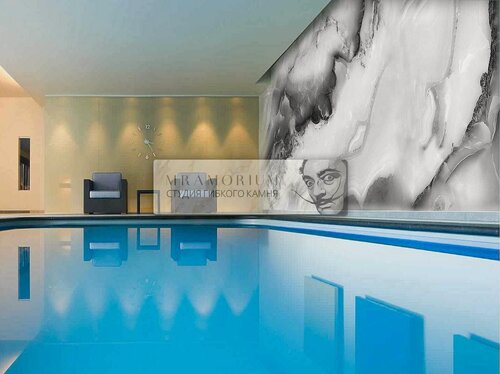 Изображение товара Гибкий мрамор "Айсберг" полотно №4; 1420х2850 ; 4,047 кв. м.