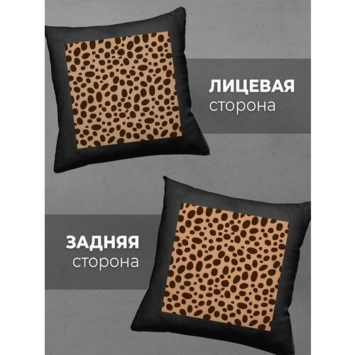 Подушка Printech Animal полосы зебра леопардовый принт 35x35 PL-GA21P10-2BL35DTF 899₽