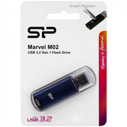 USB флешка Silicon Power 256Gb Marvel M02 blue USB 3.2 Gen 1 (USB 3.0)