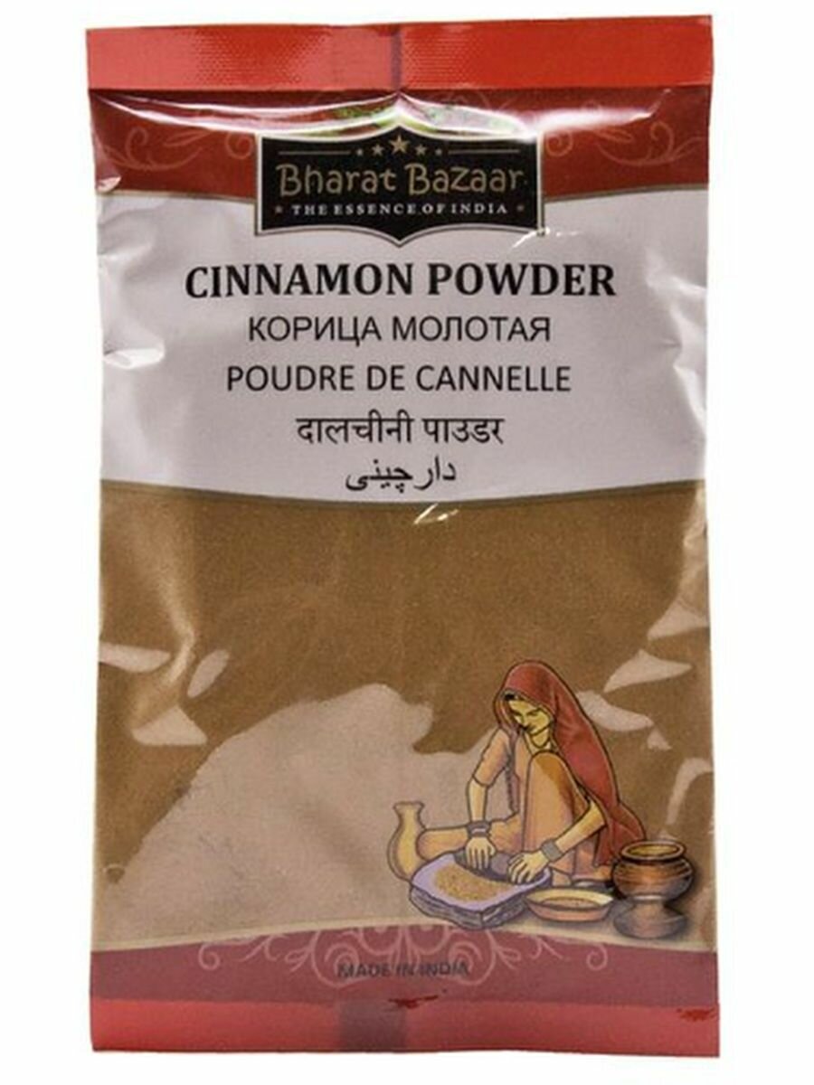 Корица индийская молотая Cinnamon Powder Bharat Bazaar 100 гр.