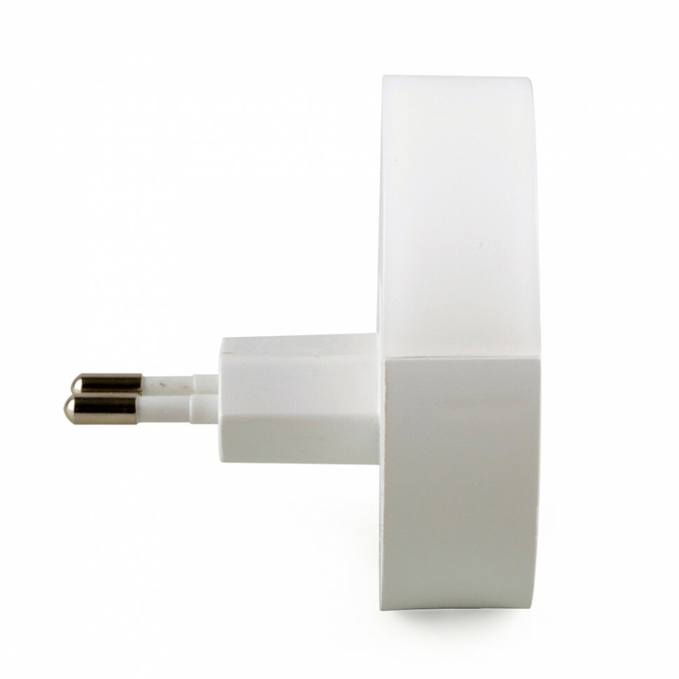 Ночник Feron Светильник-ночник c USB выходами 0,45W 230V круг, белый FN1122, Feron, 41021 светодиодный, 1.3 Вт, 3000 K, белый, 1 шт. Hoff - фото №5