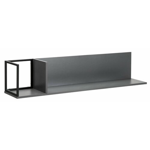 Полка навесная CILINETY средняя графит 120 см 4290₽