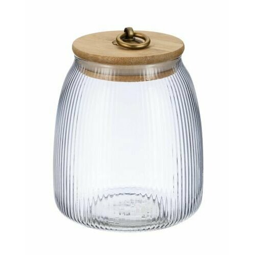 Банка Regent Inox Linea LANTERN стеклянная с бамбуковой крышкой 950 мл 93-HO-LA-01-950 1050₽