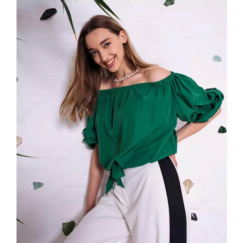 Блуза размер 46/48, зеленый блуза sokolovabogorodskaya размер 46 48 зеленый