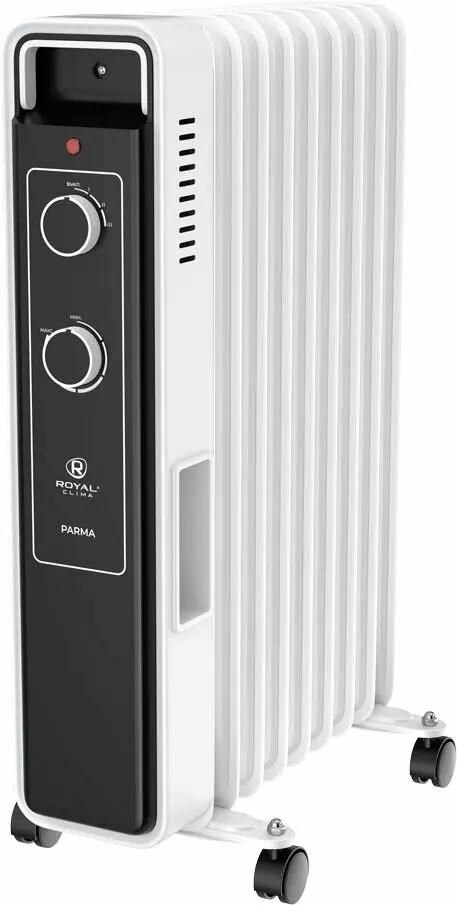 Масляный радиатор Royal Clima Parma ROR-PR9-2000M, 2000Вт, 9 секций, 3 режима, белый