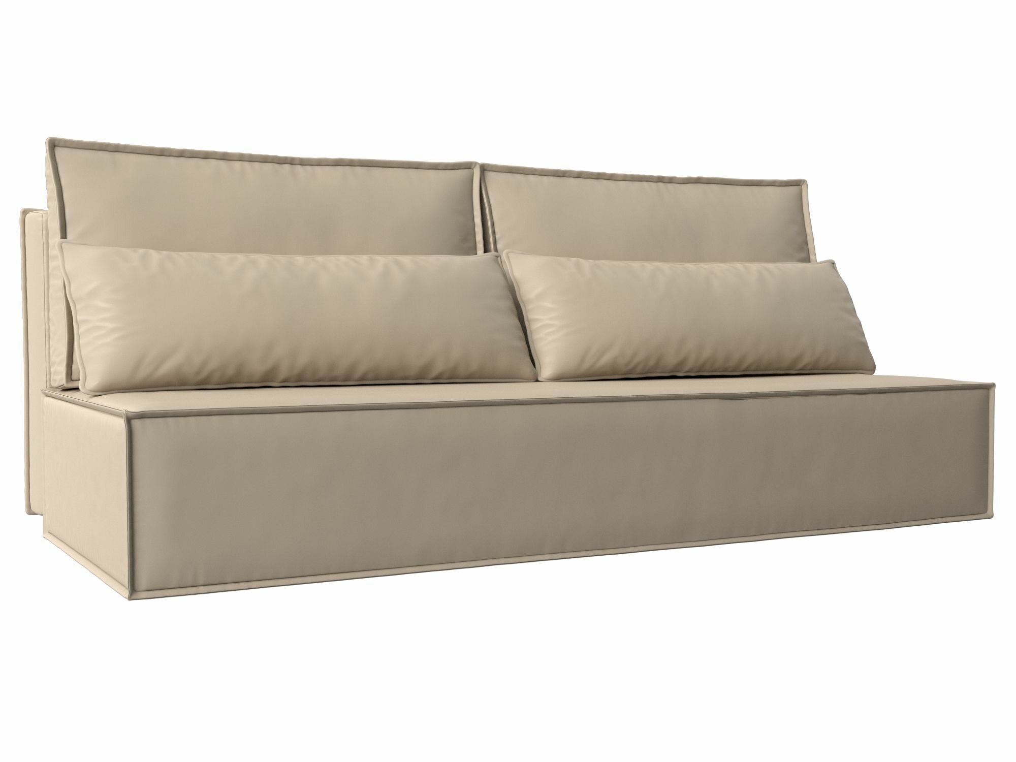 Прямой диван Фабио Лайт, Экокожа, Модель 114473