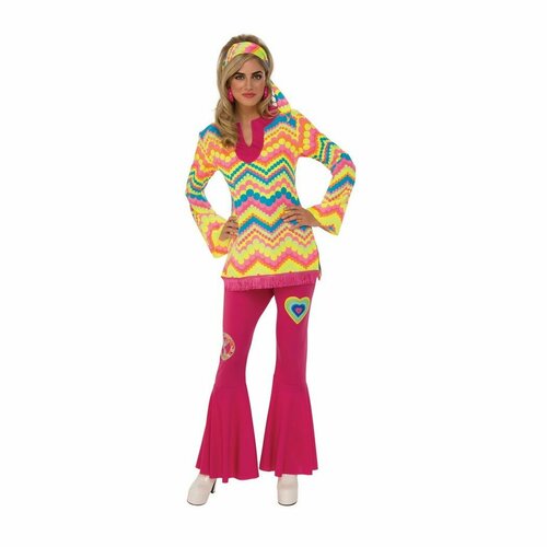 Костюм Модная Хиппи карнавальный сценический костюм платье в стиле хиппи 60 70 х годов