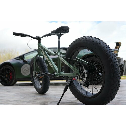 Велосипед фэтбайк Fatbike Time Try TT2157s 20 Алюминиевая рама 12 зеленый модель 2024 26500₽
