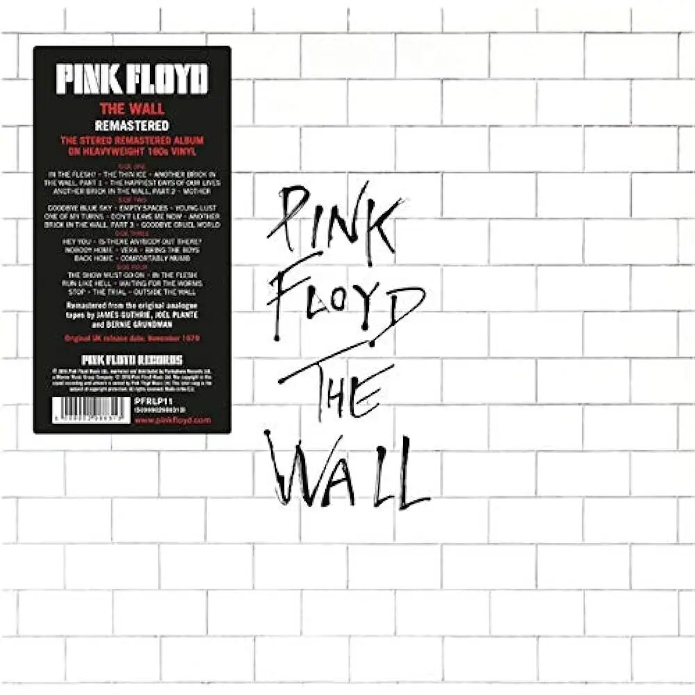 PINK FLOYD - THE WALL (2LP remastered) виниловая пластинка