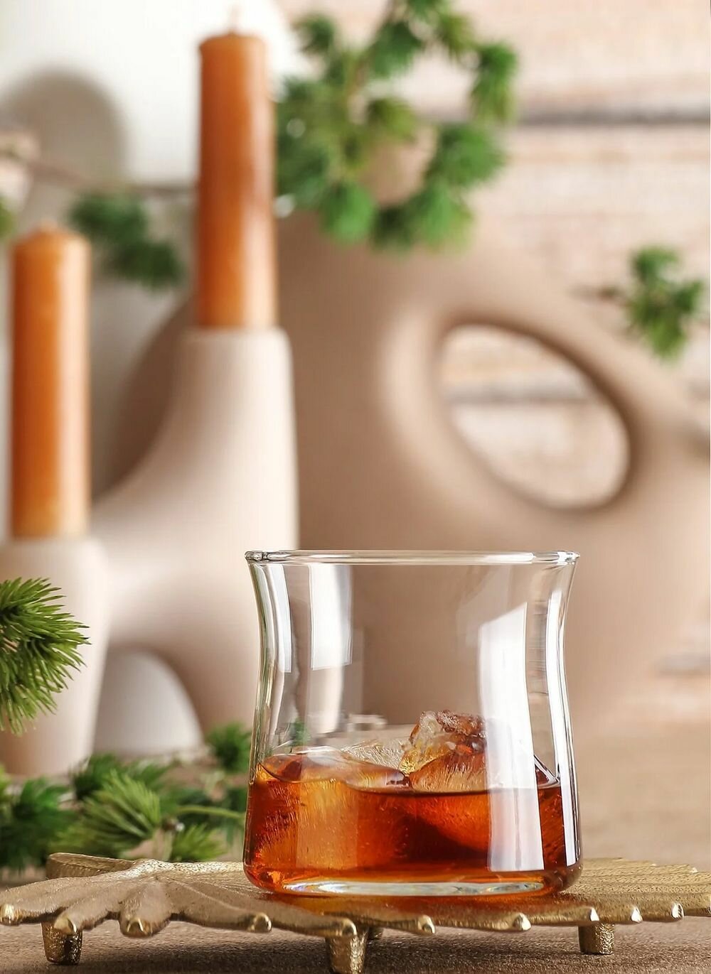 Стаканы для виски, LAV Vera, 360 мл, набор из 6 шт, высота 85 мм.