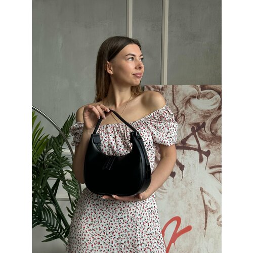 Сумка кросс-боди Blanca, фактура гладкая, черный