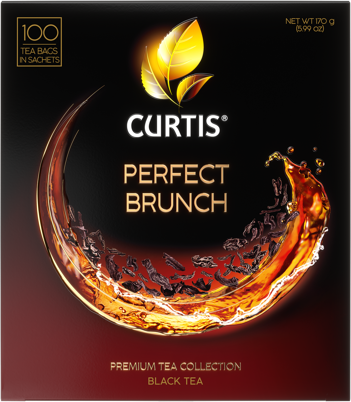 Чай черный Curtis Perfect Brunch, пакетированный, 1,7 г × 100 шт.