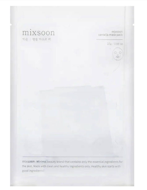 Маска для лица тканевая Mixsoon Centella Mask Pack, с экстрактом центеллы азиатской, 25 гр