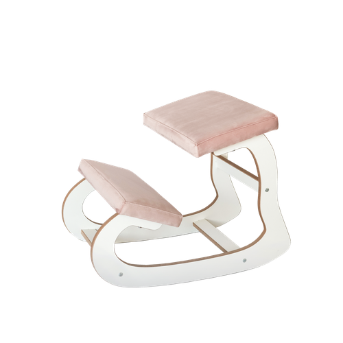 Коленный стул для школьницы, ортопедический (пыльная роза)