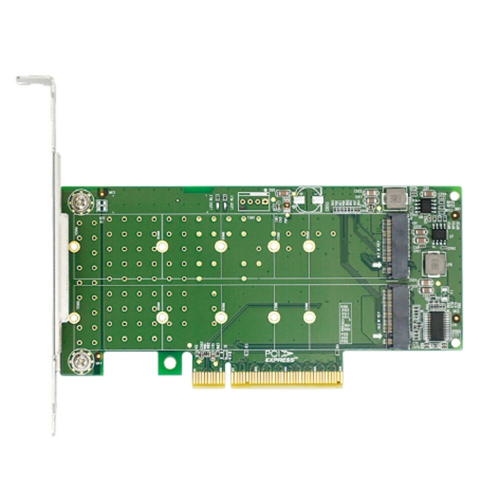 Mellanox Сетевое оборудование Lr-Link LRNV95N8 PCIe x8 to 2-Port M.2 NVMe Adapter Supports 2 M.2 NVMe SSD for 2230 2242 22602280 and 22110mm