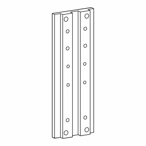 Ergotron 31-018-182,-34"(85см.) Настенный рельс с комплектом брекетов для монтажа 97-091 металлик