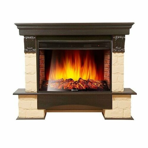 портал firelight forte classic u камень бежевый шпон темный дуб угловой Электрокамин Electrolux Forte 30U (угловой) камень бежевый, шпон темный дуб + EFP/P-3320RLS N