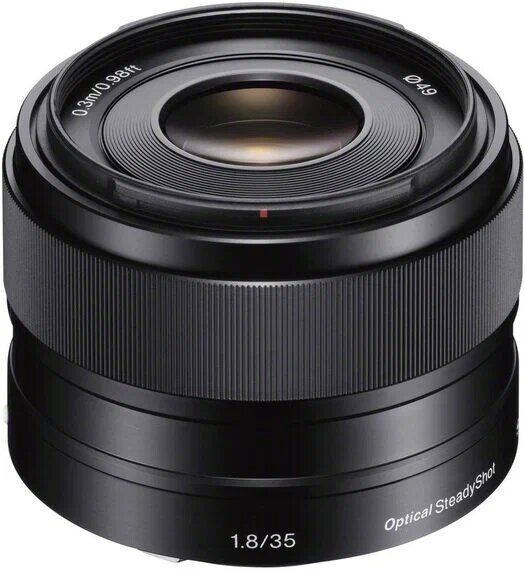 Объектив SONY SEL 35 MM F1.8 OSS(SEL35F18), черный