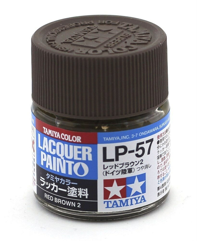 фото Tamiya LP-57 Red Brown 2 красно-коричневый 2 лаковая краска, 10 мл