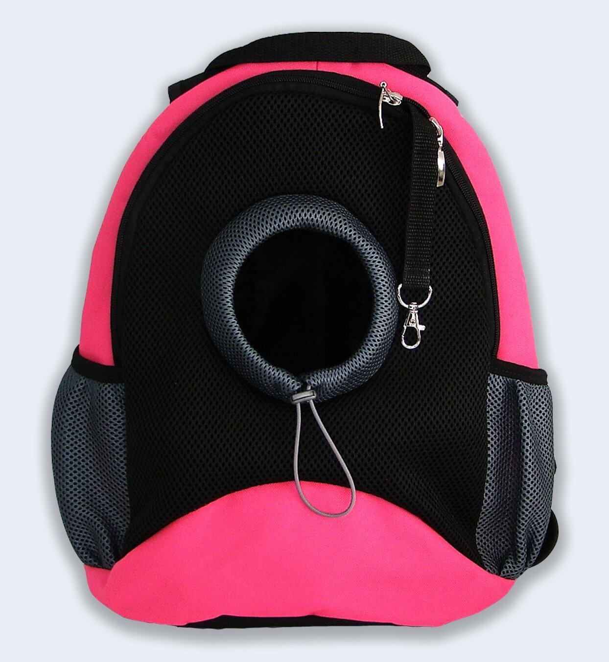 Рюкзак для животных Melenni Эконом S розовый/черная сетка