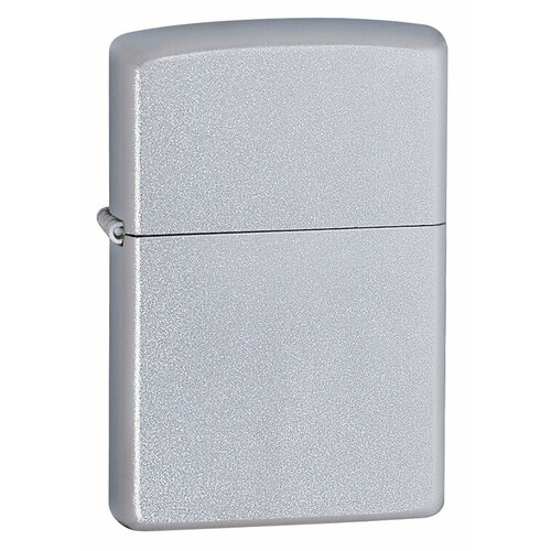 Зажигалка ZIPPO Classic с покрытием Satin Chrome™, латунь/сталь, серебристая, матовая, 36x12x56 мм газовая зажигалка zippo flexible neck satin chrome 121353