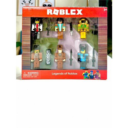 Набор фигурок ROBLOX 6 штук, Роблокс фигурки игровой набор jazwares roblox nefertiti the sun queen rog0105