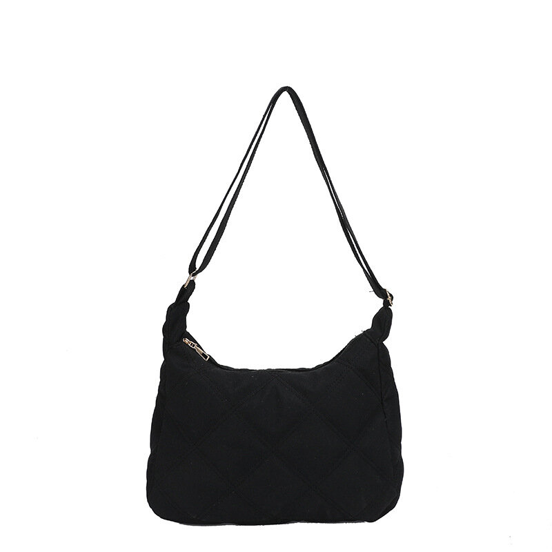 фото Сумка стеганная, текстиль белый