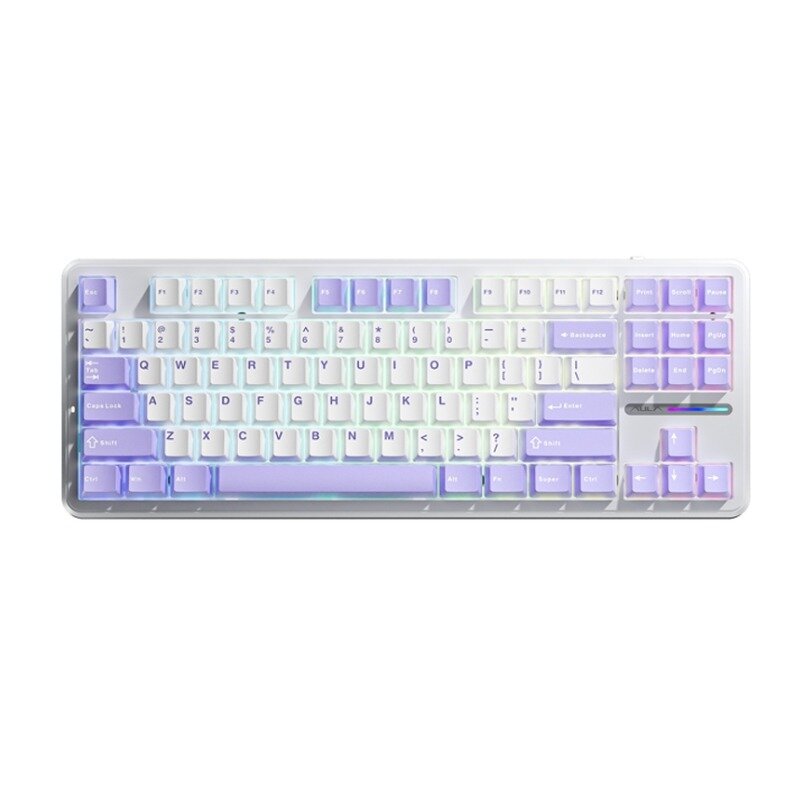 Клавиатура игровая AULA AULA F87 White-Purple