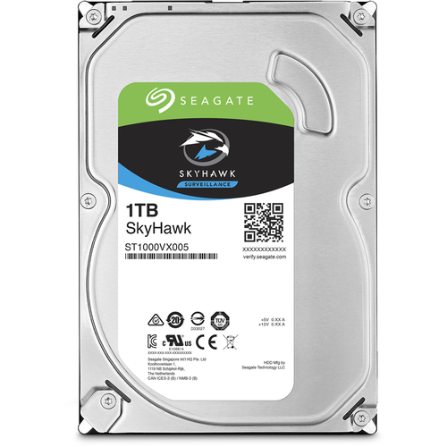 Жесткий диск HDD Seagate SATA 1Tb Skyhawk Survillance 64Mb 1 year warranty 8920₽