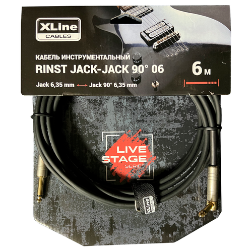 xline cables rinstjack jack 9003 кабель инструментальный jack 6 35mm mono jack 6 35mm mono 90 Xline Cables RINST JACK-JACK 9006 Кабель инструментальный Jack 6,35mm mono - Jack 6,35mm mono 90°