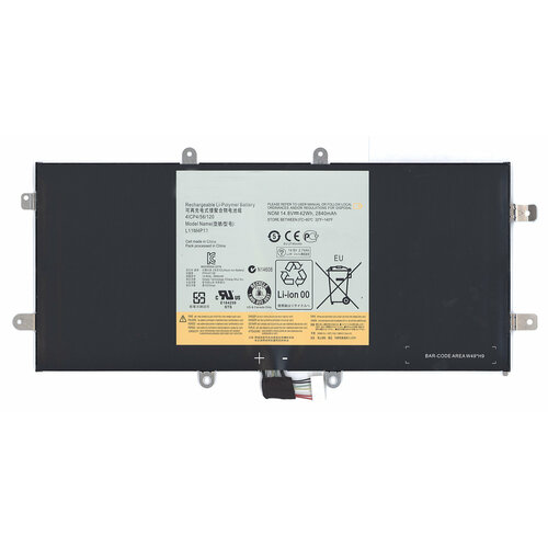 Аккумуляторная батарея для ноутбука Lenovo IdeaPad Yoga 11 (L11M4P13) 42Wh черная