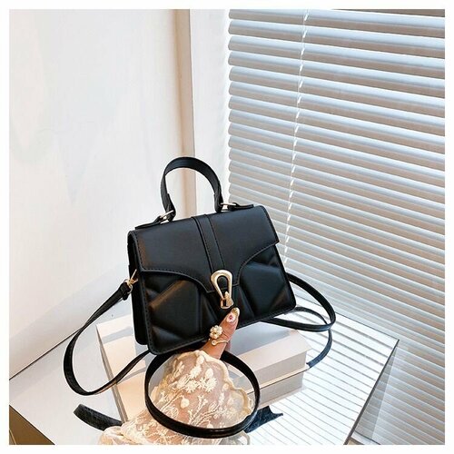 Сумка клатч , фактура рельефная, черный