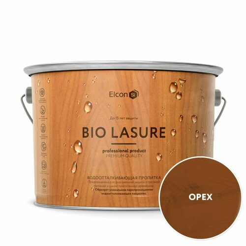 Водоотталкивающая пропитка для дерева Elcon Bio Lasure водоотталкивающая пропитка elcon bio lasure для дерева палисандр 0 9 л 00 00461944