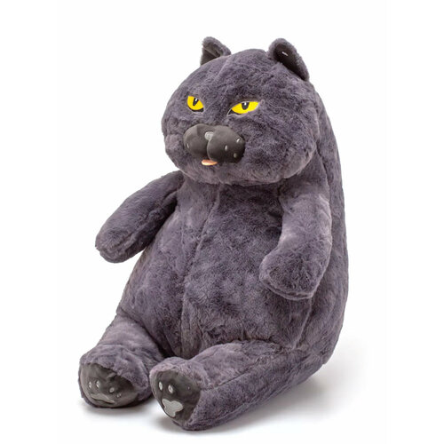 Мягкая игрушка Кот-Бегемот\ Кот обнимашка, 60 см, серый