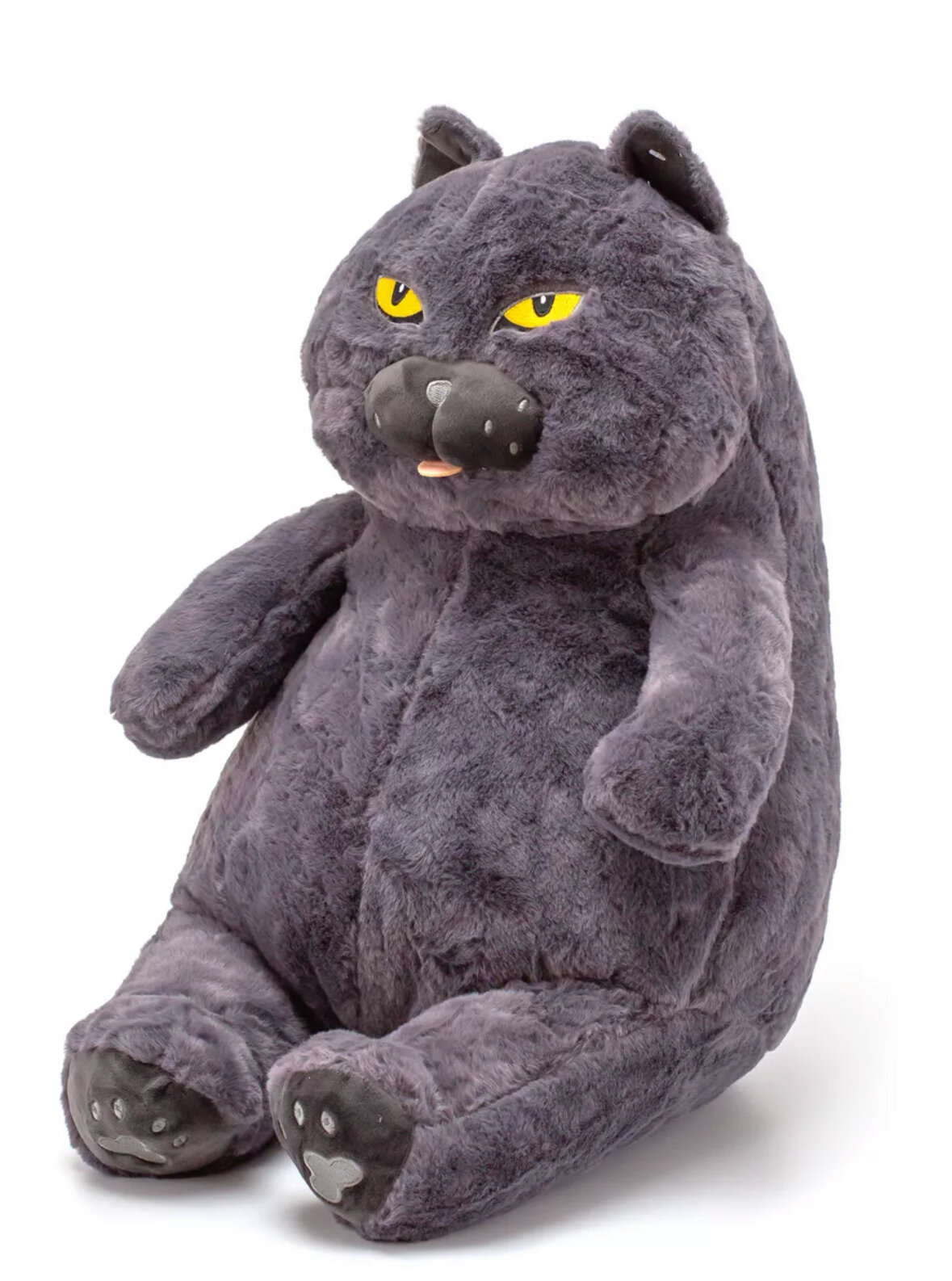 Мягкая игрушка Кот-Бегемот\ Кот обнимашка, 60 см, серый