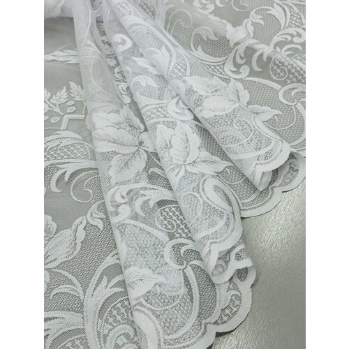 Ткань для штор Viva текстиль/тюль жаккард, высота 90 см, на отрез 1 метра, ткань отправляется единым метражом в одном заказе