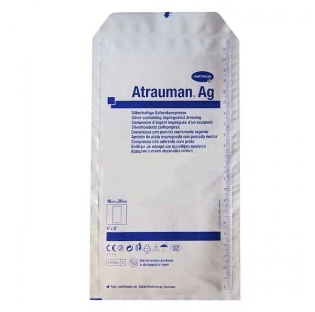 Hartmann ATRAUMAN AG Повязка мазевая серебросодержащая Атрауман АГ, 10 х 20 см