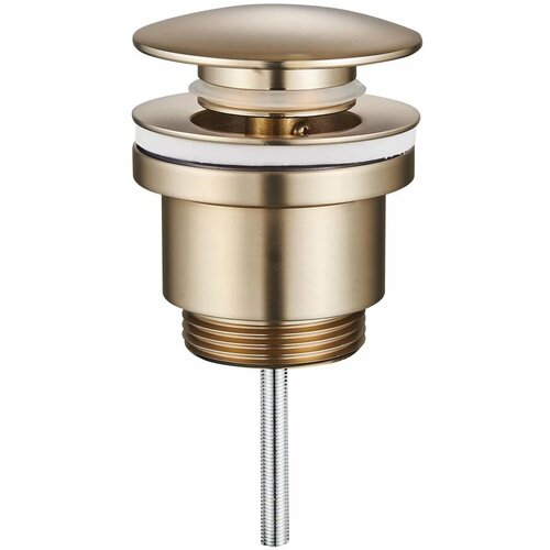 Донный клапан для раковины Raglo R600.01.03 универсальный, золотой матовый