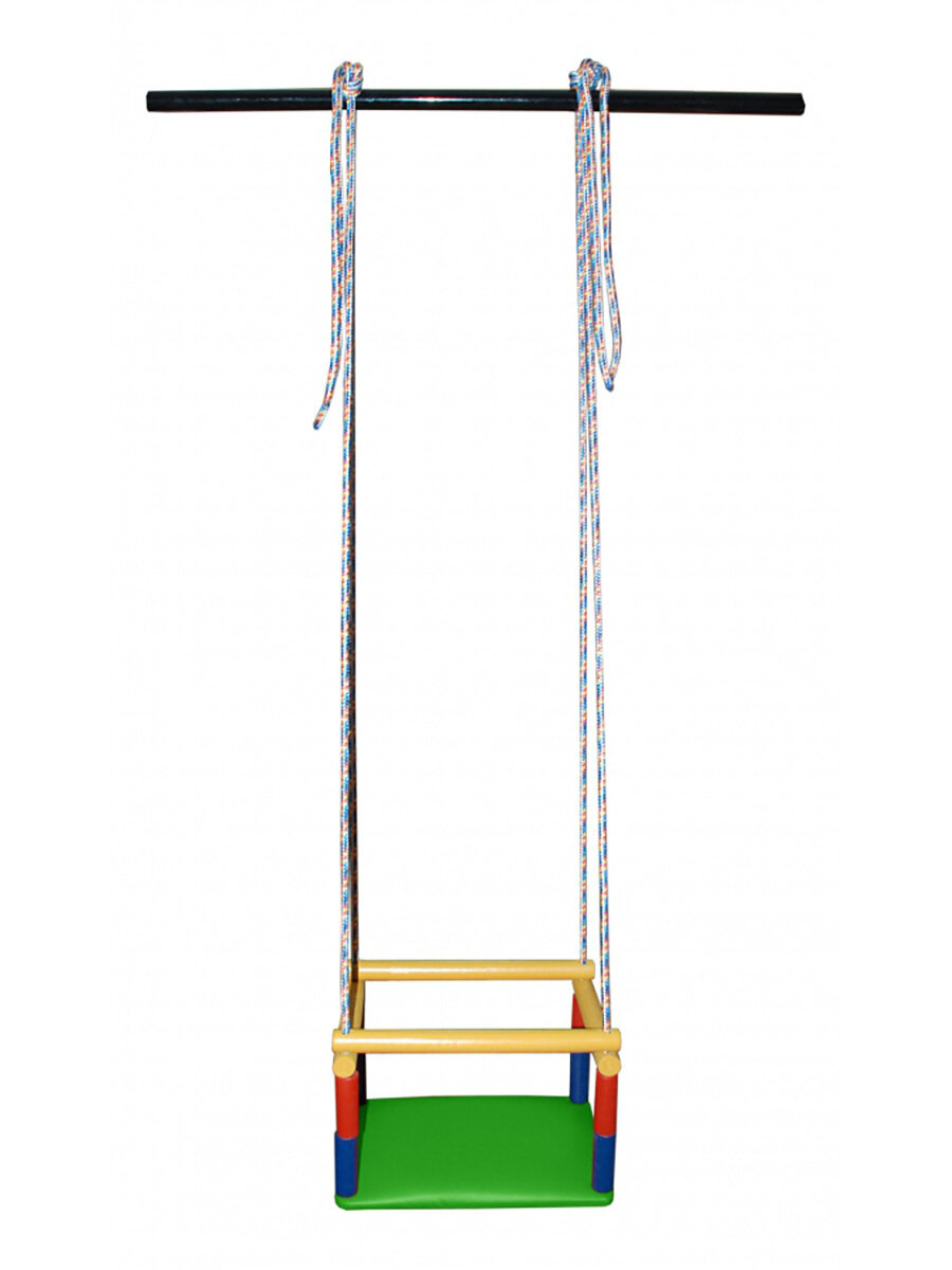 фото Качели детская навесная регулируемая Формула здоровья red-rainbow