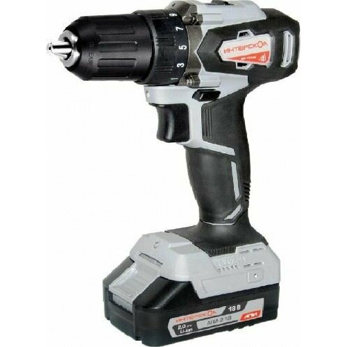 Дрель-шуруповерт аккумуляторная ИНТЕРСКОЛ ДА -1318 ВК 2х20 Ач 5752270 3492900₽