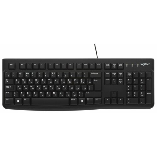 Клавиатура Logitech Keyboard K120 черный (920-002506) клавиатура logitech keyboard k120 black usb 920 002522