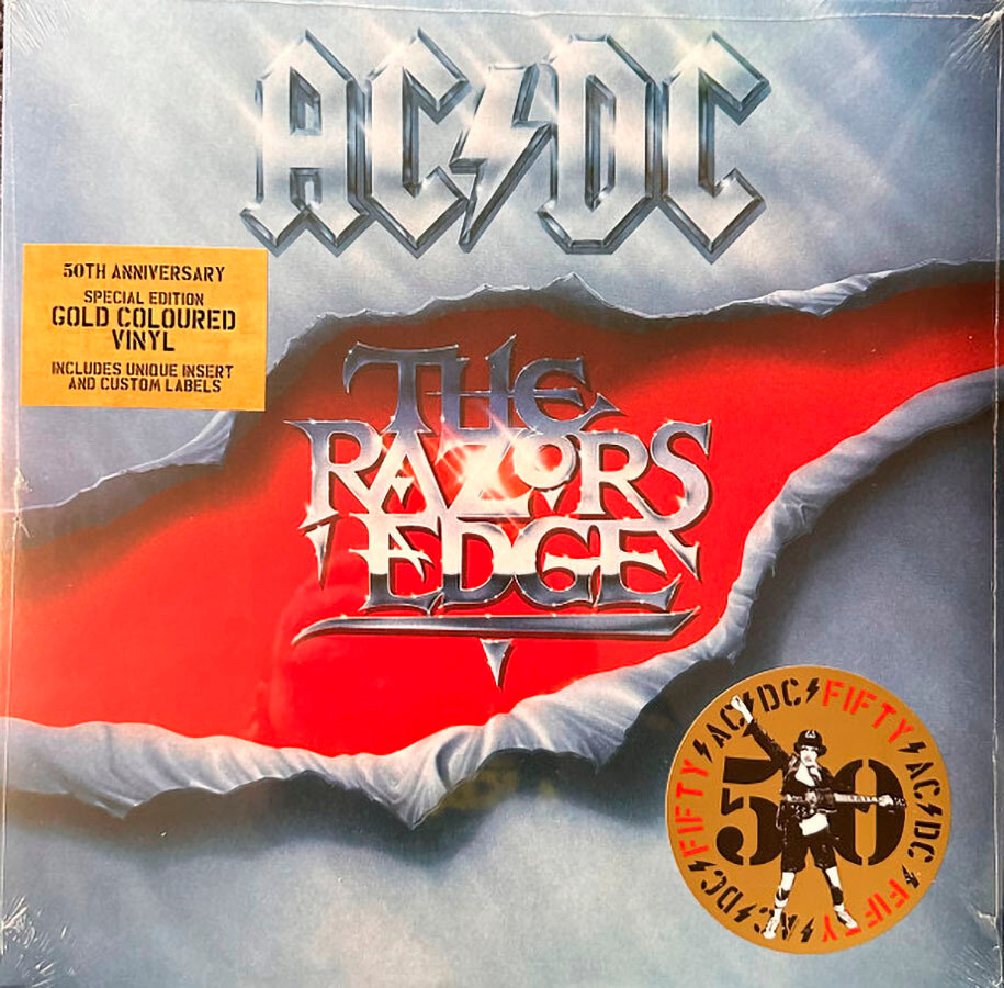 Виниловая пластинка Sony Music AC/DC - The Razors Edge (50th Anniversary Edition) (Gold Nugget Vinyl )