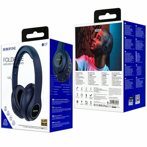 Наушники Borofone BO17 темно-синего цвета 1299₽