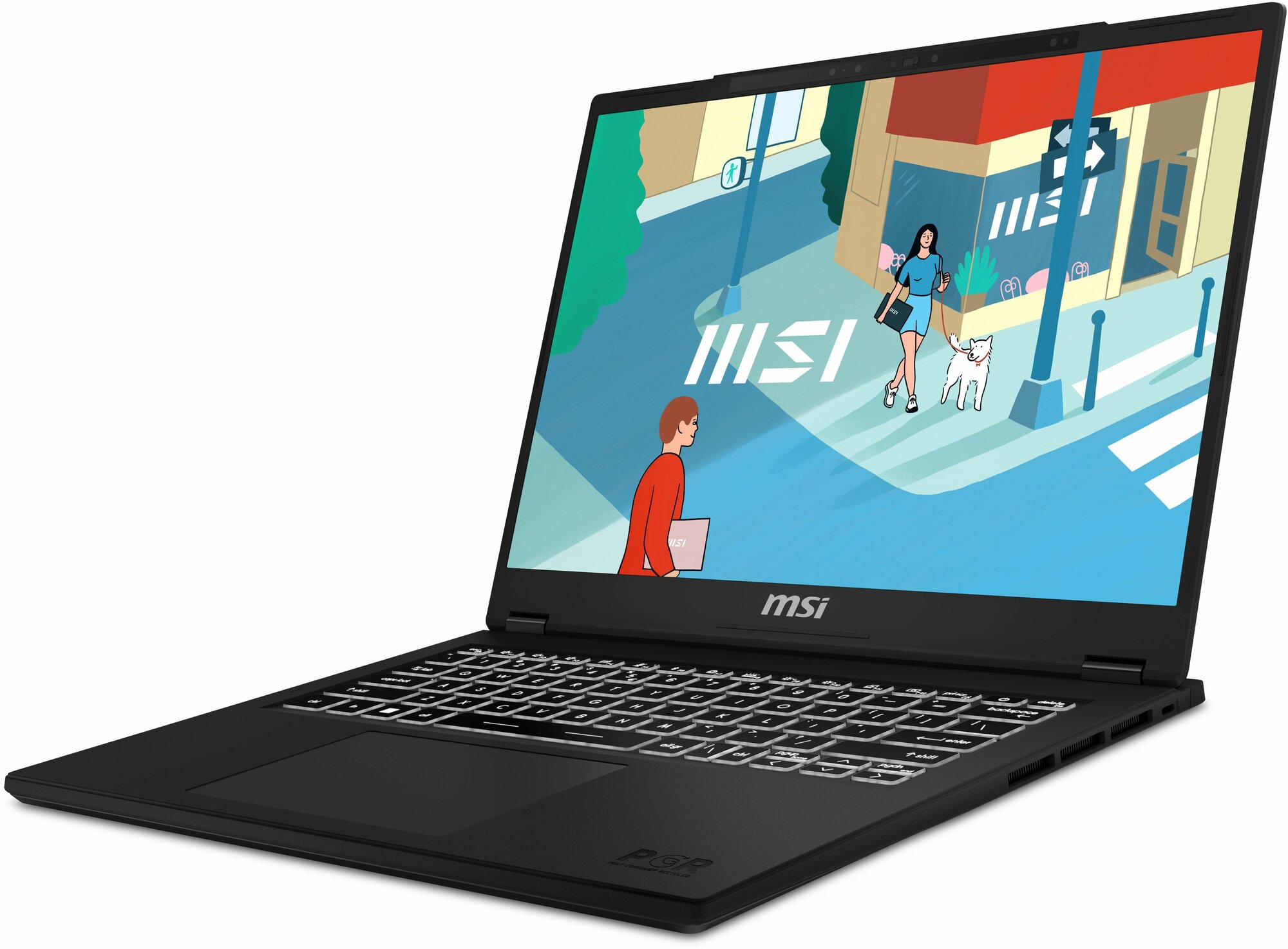 Ноутбук MSI 9S7-14L112-088 i5-13420H/16GB/512GB SSD/Iris Xe graphics/14” FHD+ IPS/WiFi/BT/cam/DOS/black - фото №7