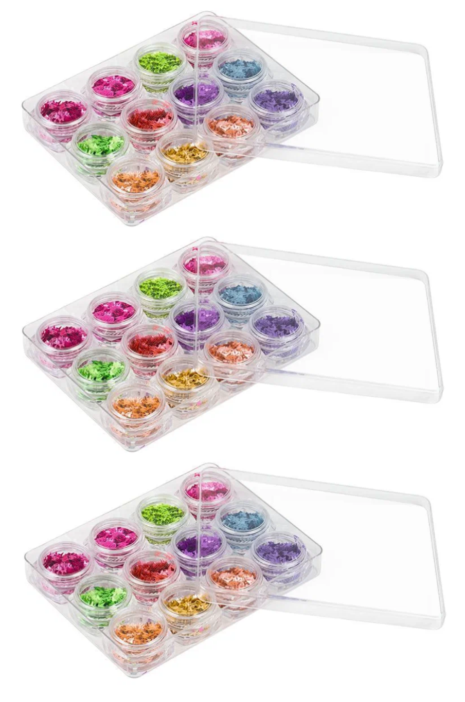 Набор пайеток бабочки Nail Art, 12 шт - 3 штуки